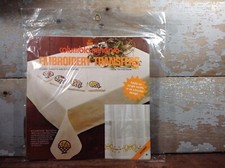 NOS 1975 Columbia Minerva Embroidery Transfer Kit 6581 Flower Basket Eyelet Bows