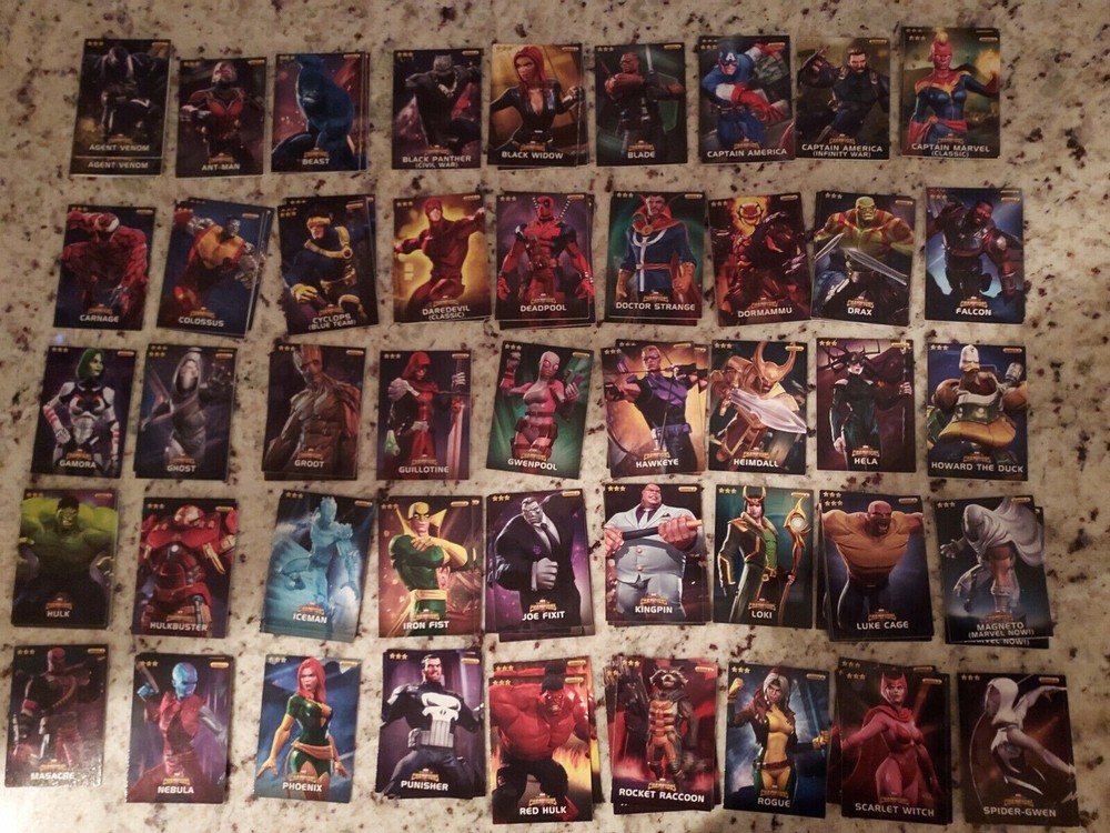 D&B Marvel Contest of Champions Series 2 Non-Foil Cards