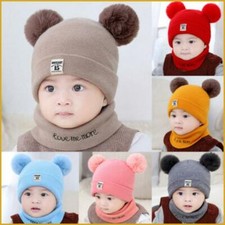 Gorros De Invierno Para Ni oS Bebes C lido Ropa Gorro Baby 2 Piezas Unisex Ni O