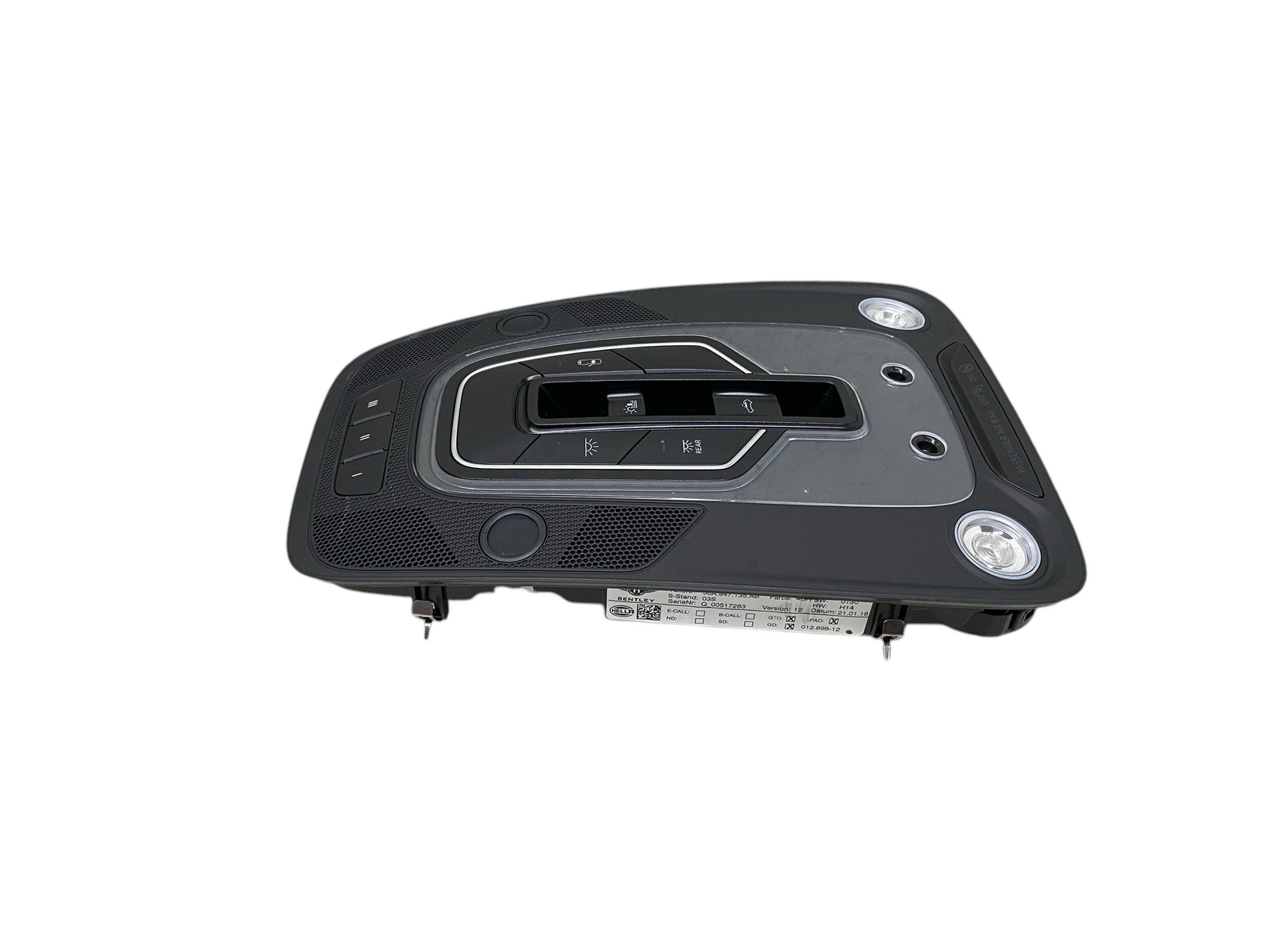 16 - 20 BENTLEY BENTAYGA OEM FRONT OVERHEAD ROOF CONSOLE READING DOME LIGHT LAMP