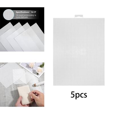 5x Kunststoff Mesh Leinwand Blätter DIY Handwerk Handgemachte Machen Teiler