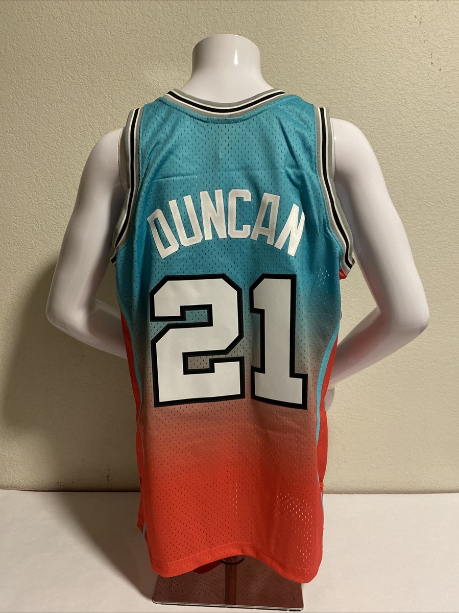 San Antonio Spurs Jersey Mitchell & Ness 98 Tim Duncan Swingman
