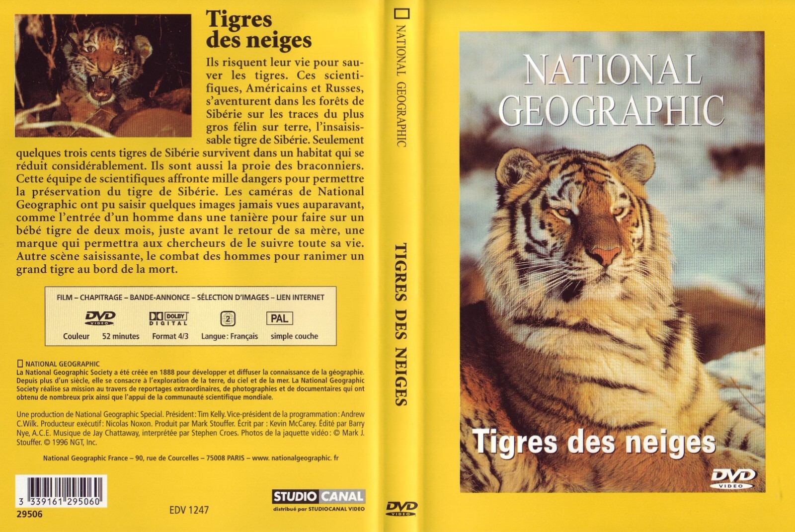 National Geographic - Tigri Des Frozen - DVD Nuova