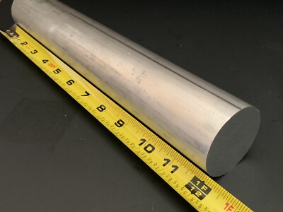 2  X 12'' Long Aluminum Round Rod Solid 6061 T6 2.00  Bar Stock