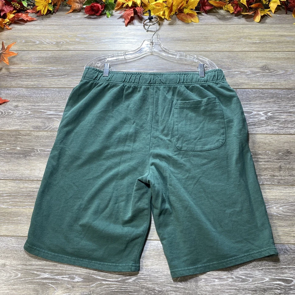 Pantalones Cortos City Streets Talla Grande (34-38” Cintura) Verde Cordón Salón 10” Entrepierna Foto 3 de 4