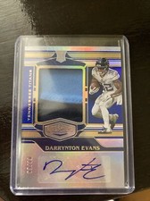2020 Plates & Patches Darrynton Evans  Rookie Patch Auto RC 08/50