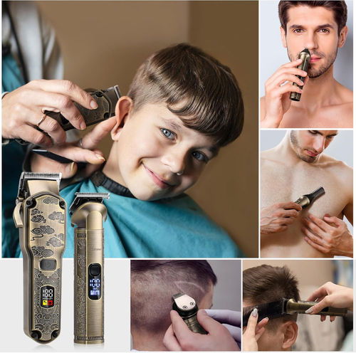 Professional Hair Clippers for Men Beard Trimmer Set Hair Cutting Grooming Kit - Picture 7 of 7