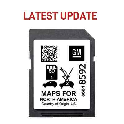 LATEST 2024 UPDATE GPS Navigation SD Card GM GMC CHEVY BUICK CADILLAC 86818592