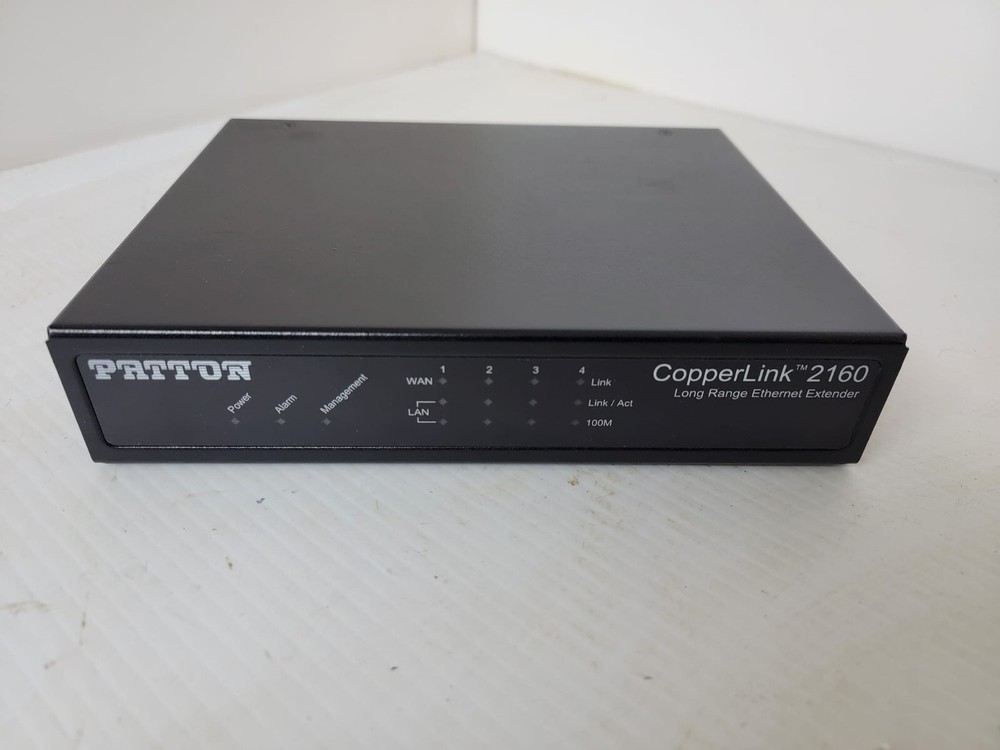 Patton Copperlink 2160 Long Range Ethernet Extender EUI Model No Power Supply