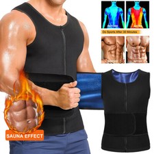 Men's Heat Trapping Sweat Enhancing Vest Sauna Suit Compression Shirt Shaper Top