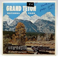 View-Master A307, Grand Teton National Park, Wyoming, 3 Reel Set