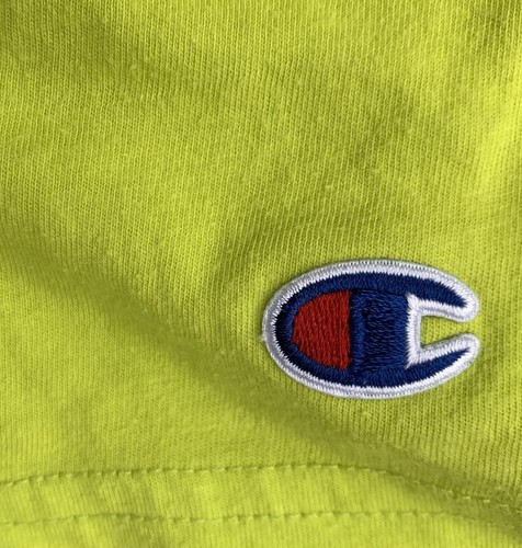 Champion Youth Neon Yellow T Shirt. Size: M - Picture 6 of 6