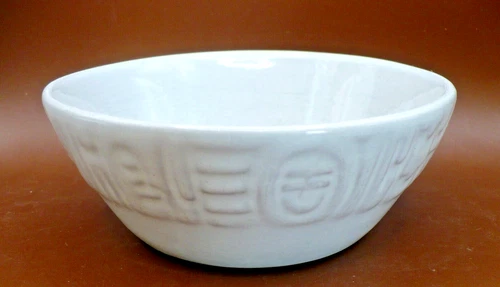 FRANKOMA Pottery Mayan Aztec White Sand Soup Cereal Bowl 5 1/4" Diameter MCM 7X