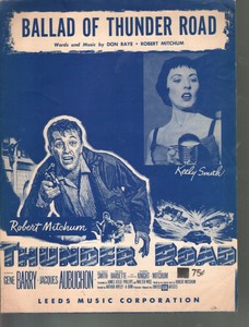 Ballad of Thunder Road 1958 Robert Mitchum Sheet Music | eBay