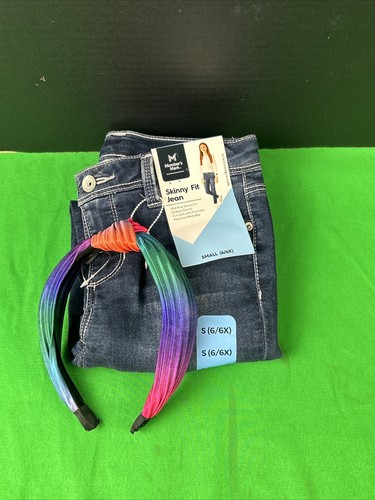 Member's Mark Girls Skinny Fit Jean Size S 6/6X Dark Alba - Picture 6 of 6