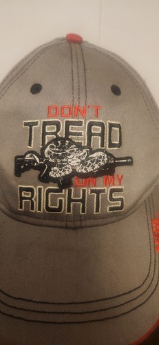 NRA Don't Tread On My Rights Coiled Rattlesnake Hat Cap Buckwear - Picture 2 of 9