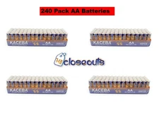 240 AA Batteries Extra Heavy Duty 1.5v. Wholesale Lot New Fresh FREE SHIPPING!!