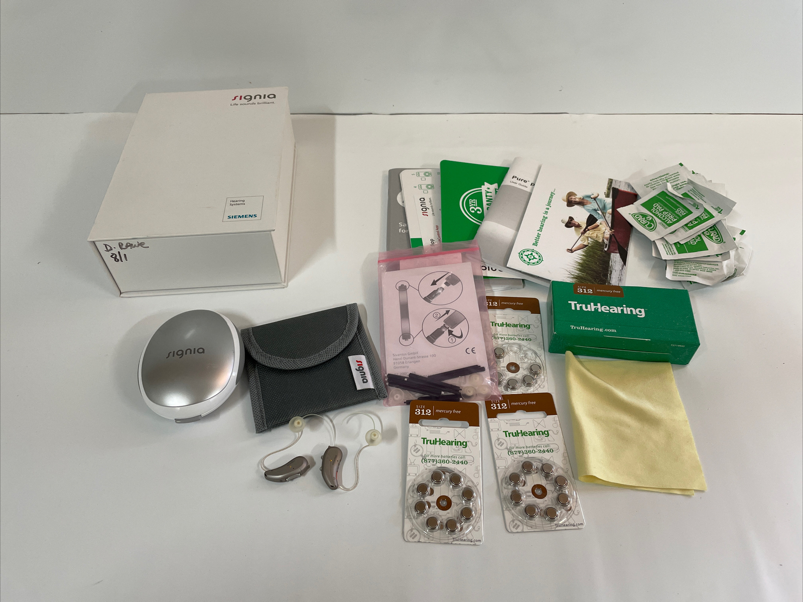 Siemens Pure Signia CE 0123 Hearing aid Bundle Set 5PX S eBay