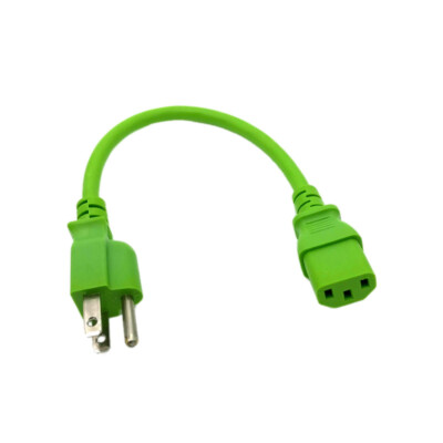1' Green AC Cable for DELL UP3216Q UP2715K UP2716D UP2516D U3415W U2417HJ
