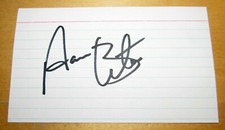 Vintage Aaron Broten Signed Index Card - Autograph Hockey Minnesota North Stars