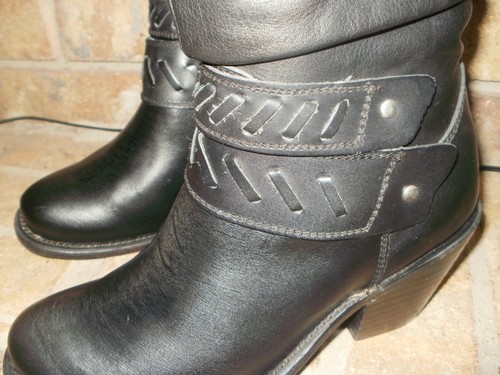 Corral R1099 Riding Boot 7 M/Black/Top lace/3 Decorative Leather Straps SRP$290 - Picture 6 of 8