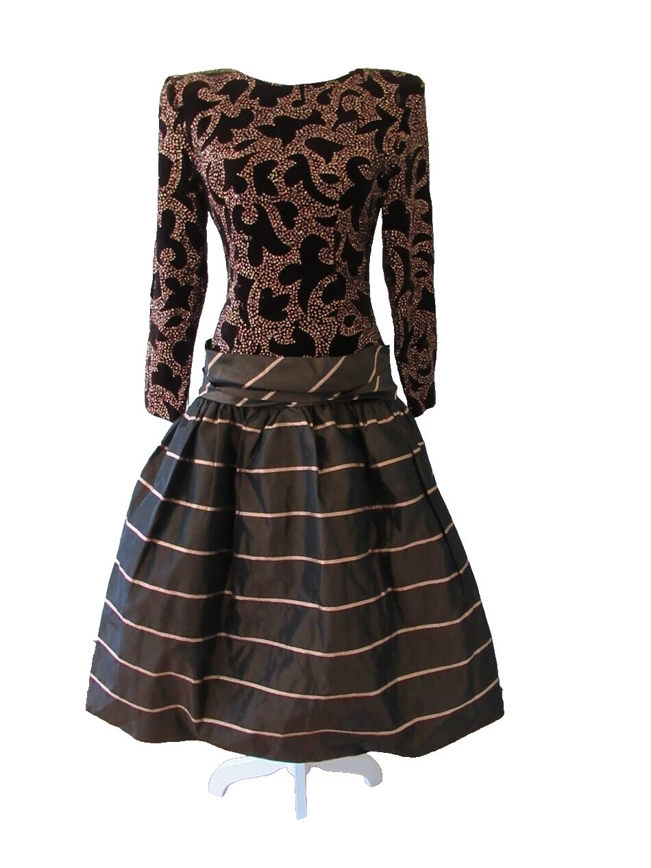 Chá de Tafetá, coquetel, Vestidos femininos Vintage