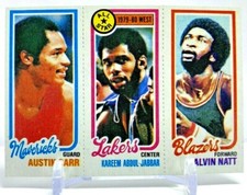 1980 Topps Chewing Gum All Star Card - Austin Carr / Kareem / Calvin Natt