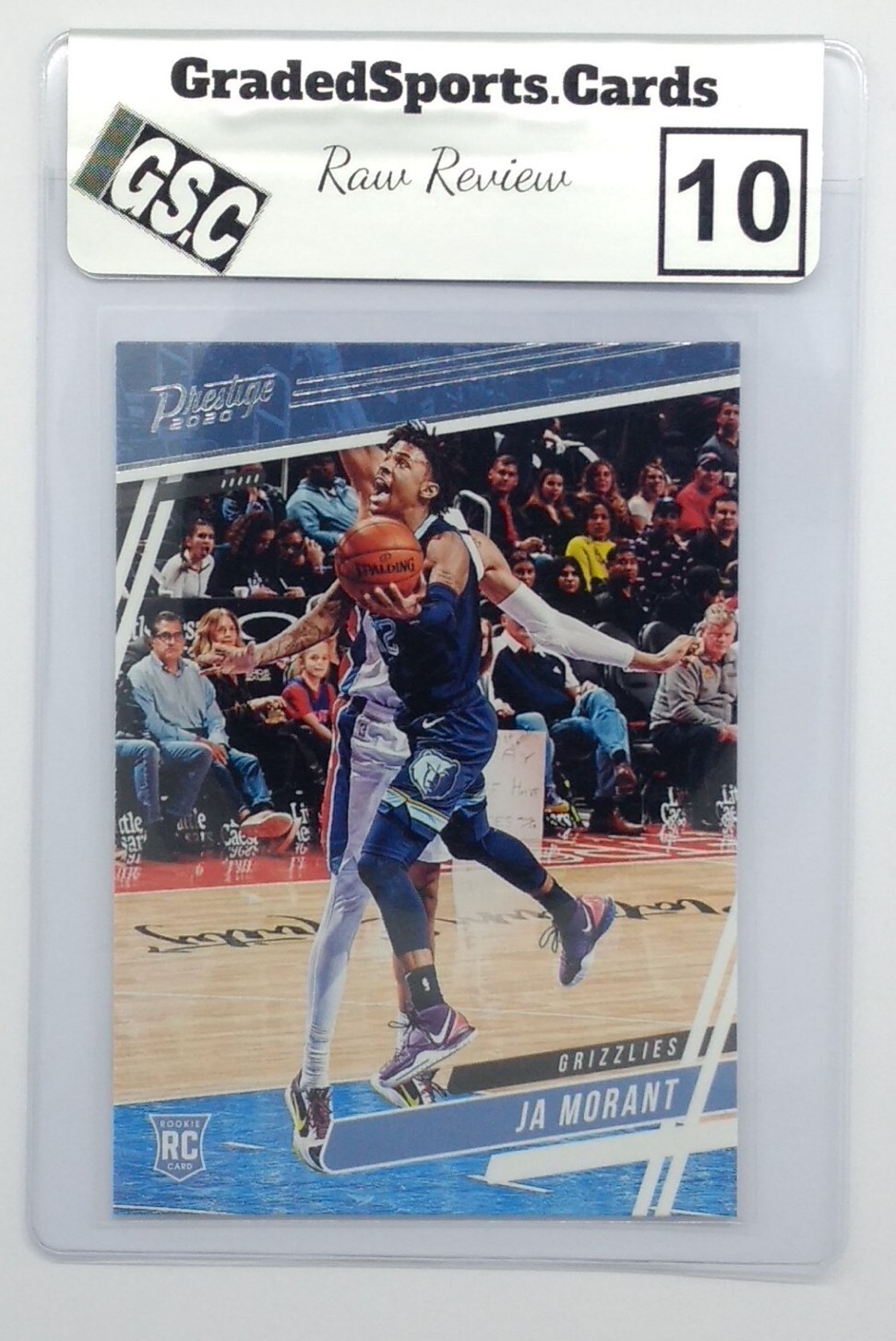 2019 Chronicles Prestige Ja Morant Rookie RC #61, Raw Review Graded GSC 10