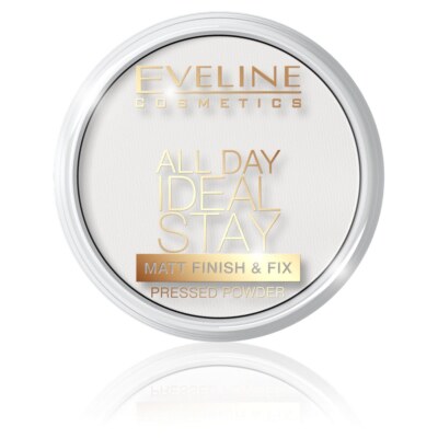 5901761936056 Eveline Cosmetics All Day Ideal Stay Matt FinishFix Pressed Powder
