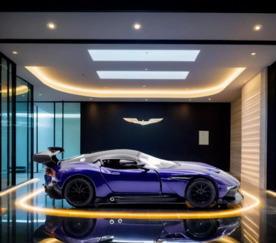 ASTON MARTIN VULCAN Glossy Purple 1/38 Scale Diecast Model Car Toy KINSMART NEW+
