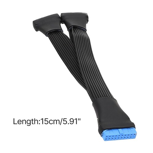 USB3.0 19/20 Pin Male to Female Header Mainboard Internal Extension Adapter - Picture 7 of 7