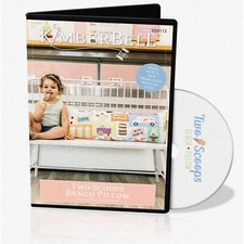 Sweet Stitches: Ice Cream Dreams Embroidery Bench Pillow - Whimsical Front Porch