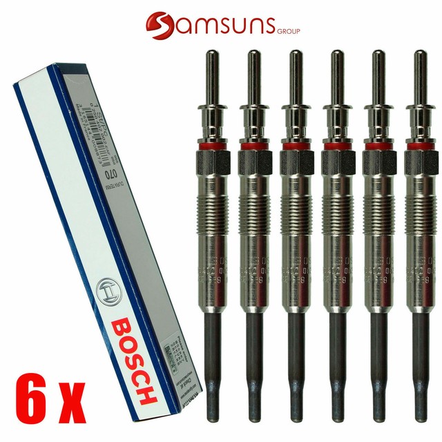 6 x (6 Piece) Bosch Duraterm 0250402002 Glow Plug GLP070 BMW E87 E90