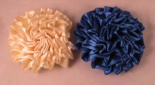 Large Men's Dahlia Fabric Flower Lapel Pin - Wedding / Everyday / Prom
