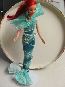 1997 Disney Little Mermaid Barbie Aqua Fantasy Ariel Film Premiere Edition Ebay