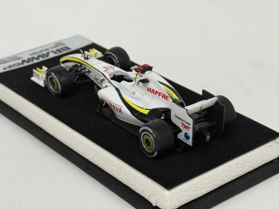 1/43 Brawn GP BGP001 from 2009 F1 Season of Jenson Button Leather base JPN270 - Image 2 of 4