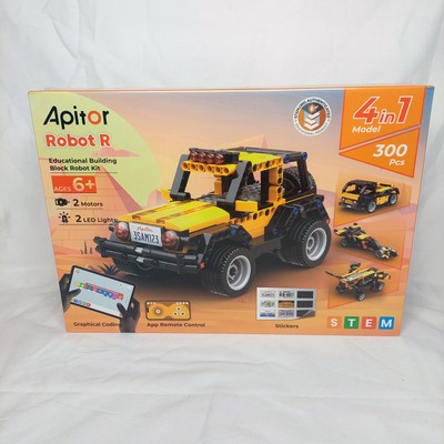 Apitor Robot R 4-in-1 STEM Remote Control Building Kit Coding Toys APP Ages 6-12