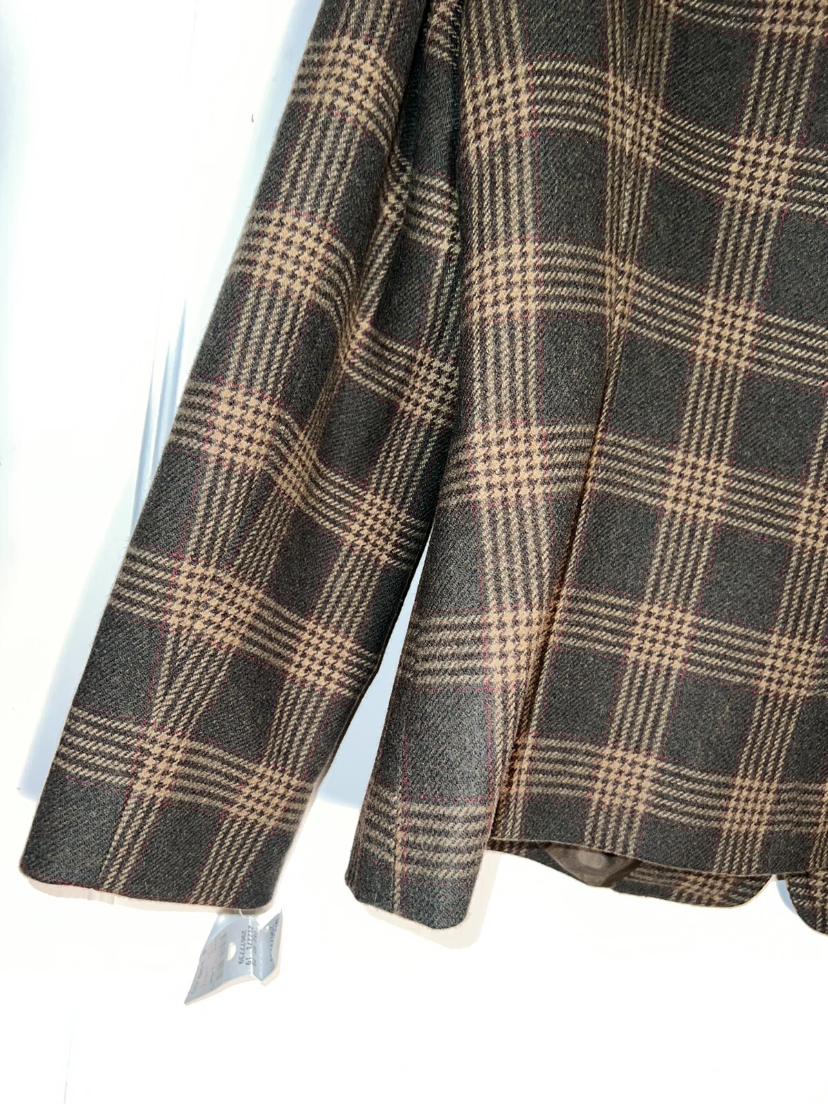 Talbots 2  Button Wool Blend Blazer Jacket Plaid … - image 11