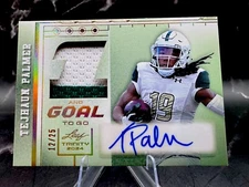 TEJHAUN PALMER  2024 Leaf Trinity 4th and Goal To Go  Memo 3-Color Auto. 12/25