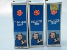 Set of 3 Vintage GE NOS New in Box DDB Projector Light/Bulb/Lamp 120 V 750 W