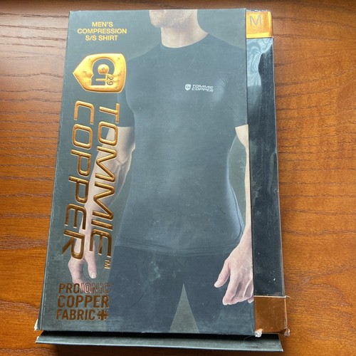 Tommie Cooper Mens Short Sleeve Compression Shirt~ Black~ Med