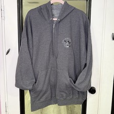 Disney Parks Walt Disney World Two Sided Grey Mickey Mouse Full Zip Hoodie 3XL