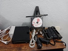 Nintendo Wii RVL-101 Black System Bundle: 2 Remotes Nunchucks  Mario Party 8