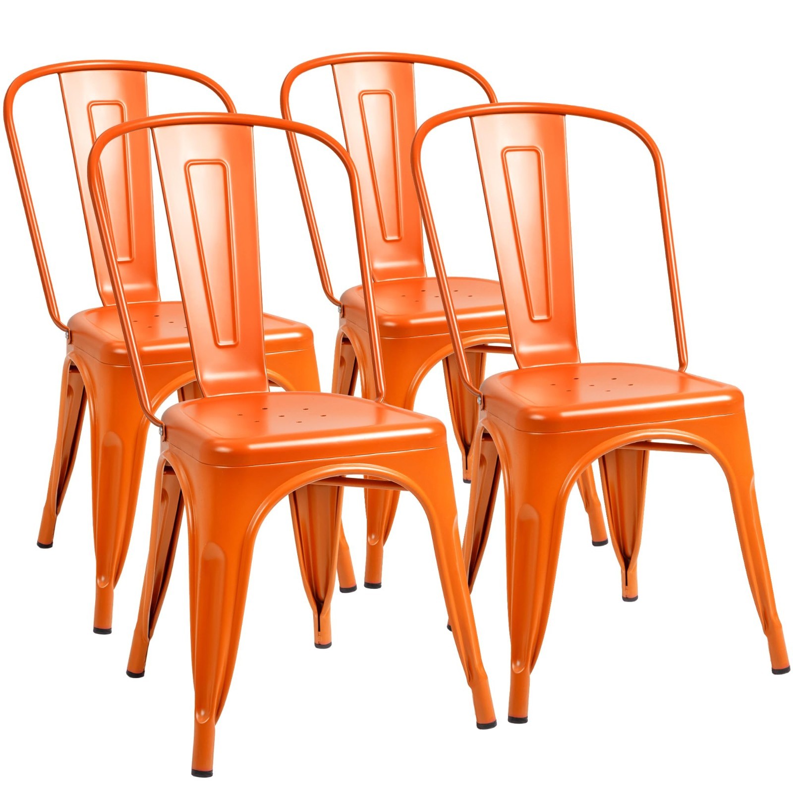 Stackable Trattoria Chair Bistro Cafe Chairs,orange