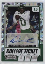 2021 Contenders Draft Picks College Ticket 23/23 Deommodore Lenoir Auto 1i7f