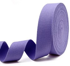 1.5" x 10Yds Heavy Cotton Webbing Purple High-density plain weave, 10 yds t...