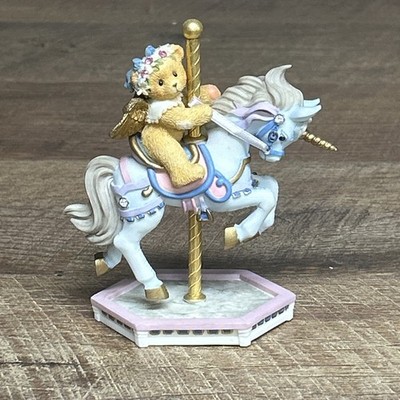 1999 ENESCO Cherished Teddies HANG On! We're In For WONDERFUL RIDE Figurine