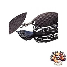 NEW Evergreen Spinnerbait D-Zone Fly Single Willow Leaf 1/4oz Super Black #12