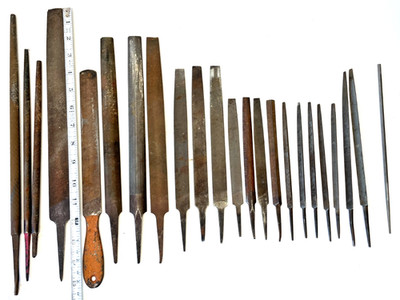 23 Vintage Nicholson Hand Files Mixed Lot Made In USA