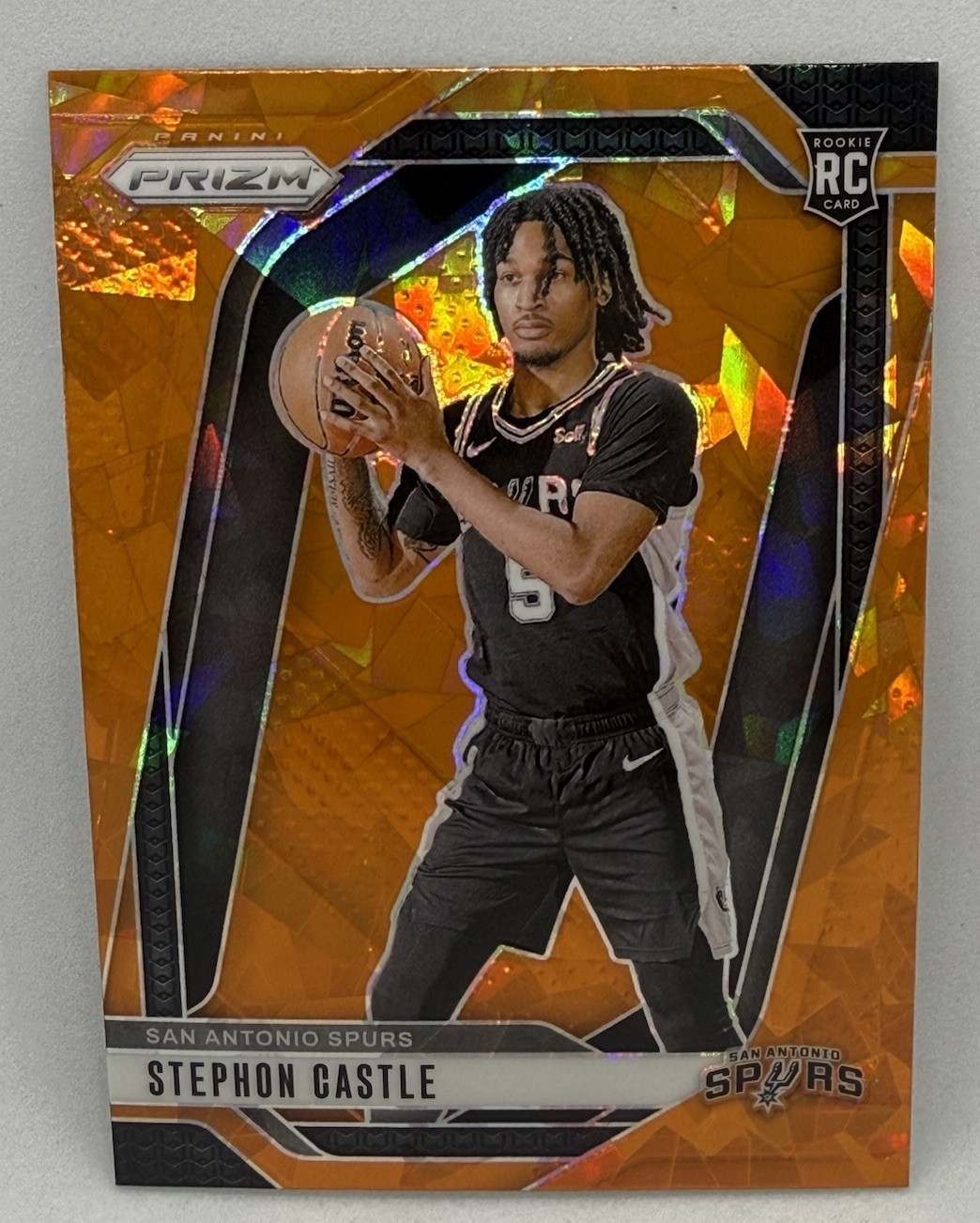 2024-25 Panini Prizm - Stephon Castle #234 Orange Ice Prizm (RC)
